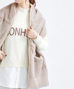 le.coeur blanc TWEEDMILL フェイクファーポケツキストール