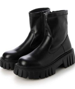 ★厚底デザインソールストレッチブーツ★9135