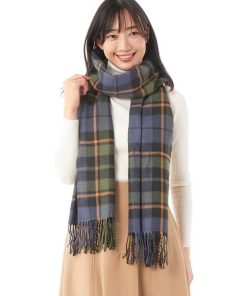 カシュネ cache nez / 静電チェック柄ストール