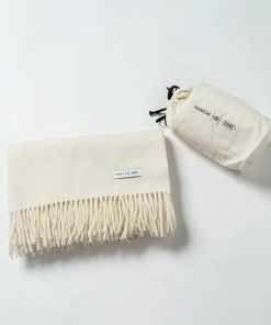 HANEDA X GOBI オリジナルストール(厚手) オーガニックホワイト/H-1番