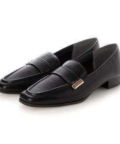 EVOL 【25秋冬新作】 【ふかふか・軽量】スクエア2.5cmベルトローファー IZ5852