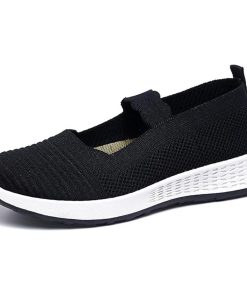 レディース フラット シューズ メッシュ スリッポン( ベルト付き,  25.0 cm)