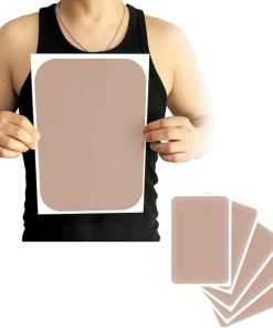 タトゥー隠し シール 刺青 入れ墨 隠す 防水テープ 特大 大判 A4サイズ 色黒 5枚セット(色黒)