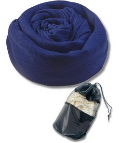 スカーフ 大判 ストール 夏 無地 H100cmxW195cm ガーゼ マフラー ショール uvカット -(サファイアブルー)