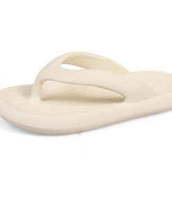 ジーティアモ 厚底 トング サンダル レディース 柔らかい 歩きやすい トングサンダル 韓国(アイボリー,  24.0〜24.5 cm)