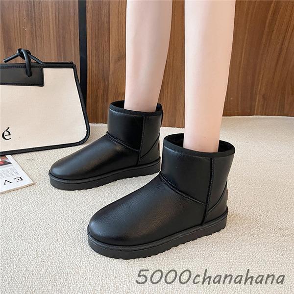 ムートンブーツ ショートブーツ レディース 裏起毛 撥水 フラット 雪靴 スノーブーツ ボアシューズ カジュアル 滑り止め 履きやすい 冬物 快適 - 画像 (2)
