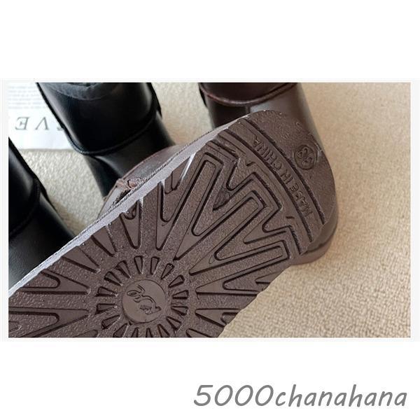 ムートンブーツ ショートブーツ レディース 裏起毛 撥水 フラット 雪靴 スノーブーツ ボアシューズ カジュアル 滑り止め 履きやすい 冬物 快適 - 画像 (7)