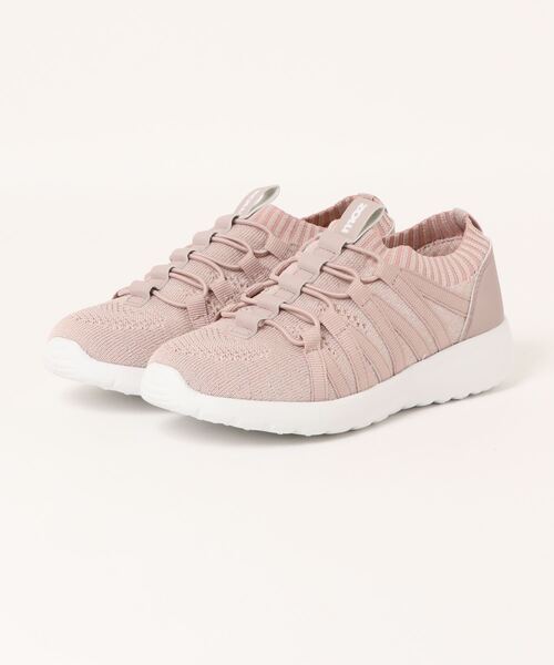 moz スニーカー moz(モズ)超軽量ニットゴム紐レースアップスニーカー レディース - 画像 (8)