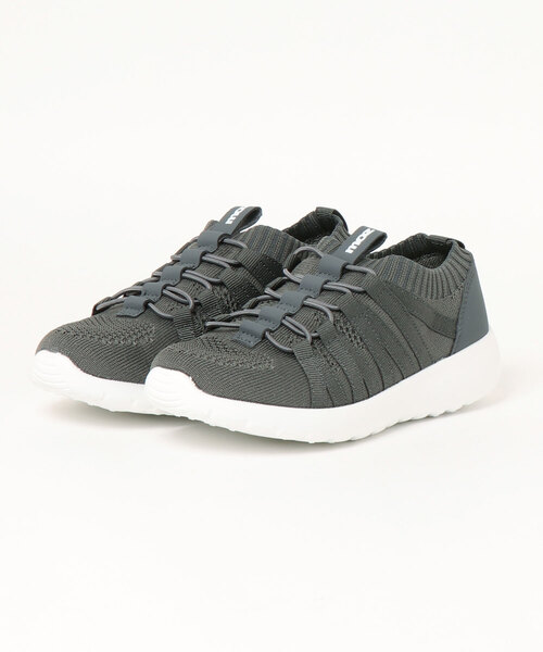moz スニーカー moz(モズ)超軽量ニットゴム紐レースアップスニーカー レディース - 画像 (3)