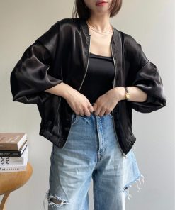 ap retro ブルゾン アウター シャイニーシアーブルゾン / サマージャケット レディース