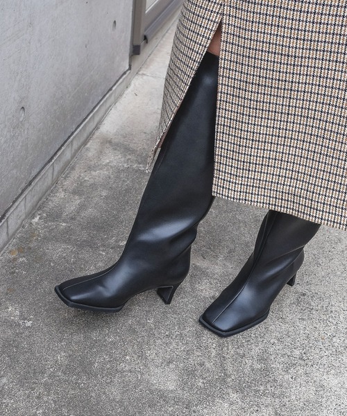 Daniella&GEMMA ブーツ 「Gina × Daniella & GEMMA」セミルーズフィットロングブーツ レディース - 画像 (7)