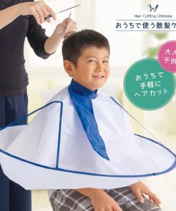 おうちで使う散髪ケープ ヘアカット 散髪用ケープ 大人 子供 エプロン 節約 倹約 帯電防止加工