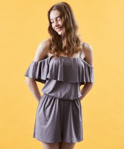 San-ai Resort 三愛水着楽園 水着 「WEB限定商品」フリル(セットアップ)カップ付き コンビネゾン水着 M・L 「San-ai Resort(サンアイリゾート)」 レディース