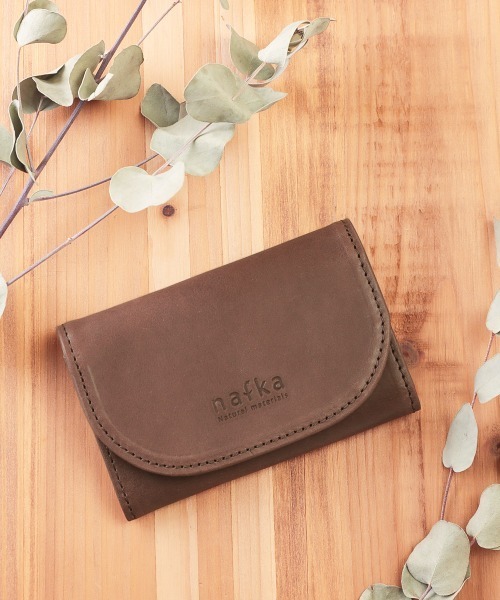 nafka 名刺入れ モストロレザーフラップ名刺入れ レディース - 画像 (4)