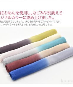 なごみや 帯揚げ 日本製 衿秀 丹後縮緬 縦ぼかし 正絹 帯揚 全10種 色無地 小紋 紬用 縮緬 大人 レディース 女性