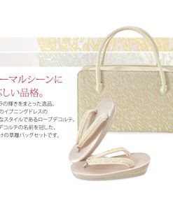 なごみや 留袖 草履 バッグ セット 訪問着 日本製 夢衣 ローブデコルテ 草履バッグセットR型 3L 全2色 黒留袖 色留袖 色無地 振袖 大人 レディース 女性