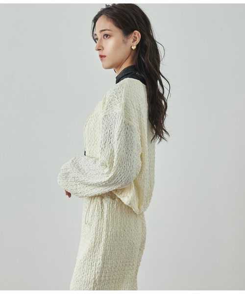 ANAP ブルゾン アウター ジャガードカットブルゾン「セットアップ対応」 レディース - 画像 (5)