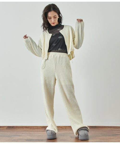 ANAP ブルゾン アウター ジャガードカットブルゾン「セットアップ対応」 レディース - 画像 (8)