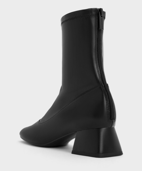 CHARLES & KEITH ブーツ トラペーズブロックヒールアンクルブーツ レディース - 画像 (5)