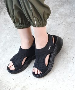 moz サンダル moz(モズ)厚底ニットスポーツサンダル レディース