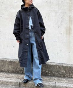 ANAP ブルゾン ジャンバー ナイロンロングコート レディース