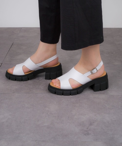 サンダル 「VINILO/ヴィニーロ」レザー厚底サンダル ミュールサンダル レディース - 画像 (8)