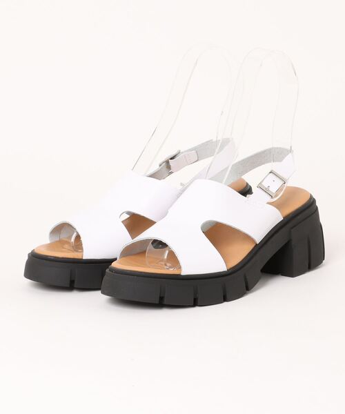 サンダル 「VINILO/ヴィニーロ」レザー厚底サンダル ミュールサンダル レディース - 画像 (3)