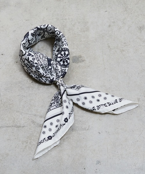 SHIZUTA スカーフ バンダナ SZT: シルバー スカーフリング レディース メンズ - 画像 (8)
