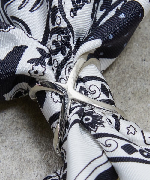 SHIZUTA スカーフ バンダナ SZT: シルバー スカーフリング レディース メンズ - 画像 (5)