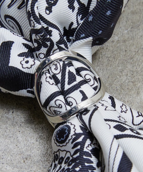 SHIZUTA スカーフ バンダナ SZT: シルバー スカーフリング レディース メンズ - 画像 (6)