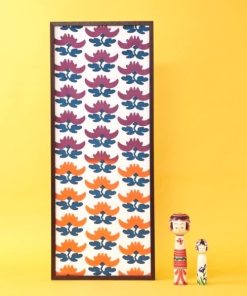 カヤ ハンカチ 「カヤ」注染手ぬぐい こけし模様 紫 レディース メンズ