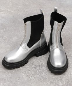 LAKOLE ブーツ ZIPニットコンビブーツ / 140074 レディース