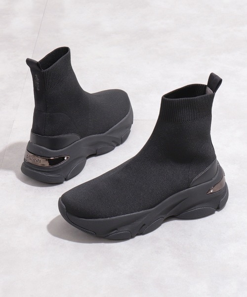 +diana ブーツ 「撥水加工」軽量ニットソックススニーカー レディース - 画像 (3)