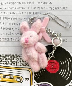 WEGO キーホルダー WEGO/ミニうさぎビーズストラップキーホルダー