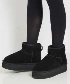 EMU Australia ブーツ 「EMU/エミュー」PLATFORM MICROショートムートンブーツ レディース