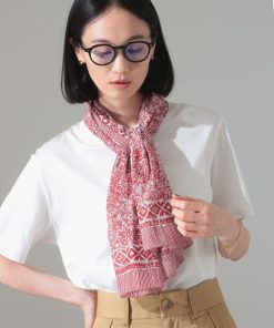 Demi-Luxe BEAMS ストール マフラー AK+1 / コットンシルク スカーフ レディース