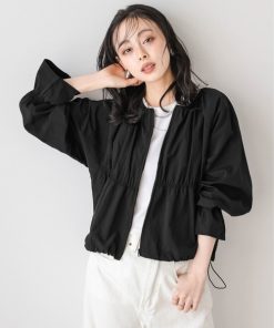 ブルゾン アウター キャンディスリーブギャザーブルゾン レディース