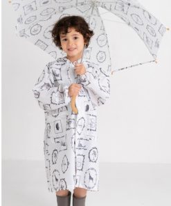 FABHUG レインコート カッパ 「収納巾着袋付き」アニマルレインコート キッズ 子供 男の子 女の子