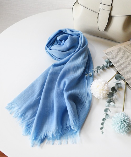 styiro ストール マフラー 「19色展開」365日使えるUV&暑さ対策 軽やか大判ストール 薄手 無地 冷房対策 春夏秋冬 レディース - 画像 (9)