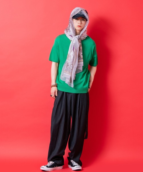 ankoROCK スカーフ バンダナ an meets zakka レトロクラシックパターン大判スカーフ(75cm×175cm) レディース メンズ - 画像 (7)