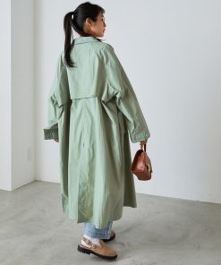 forksy. 「forksy.」 ステンカラーコート FREE グリーン レディース