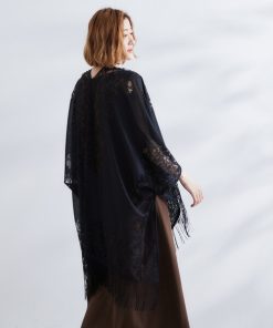 grove ポンチョ レースタバードポンチョ レディース