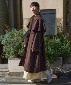 FREAK'S STORE 「FREAK'S STORE」 ステンカラーコート フリ- ブラウン レディース