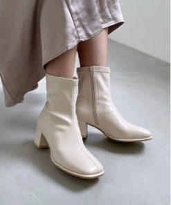 Heather 「Heather」 ショートブーツ L アイボリー レディース