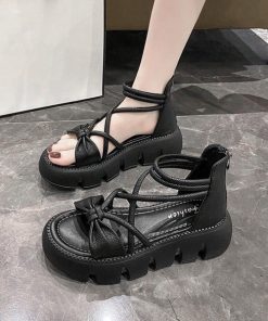miniministore 「Miniministore」 フラットサンダル 24.5cm ブラック レディース