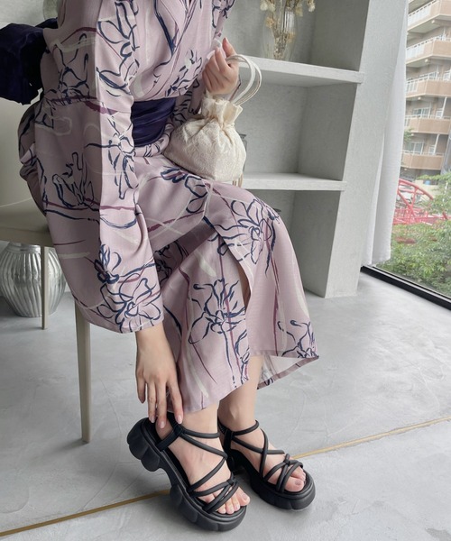 miniministore 「Miniministore」 フラットサンダル 24.5cm ブラック レディース - 画像 (5)