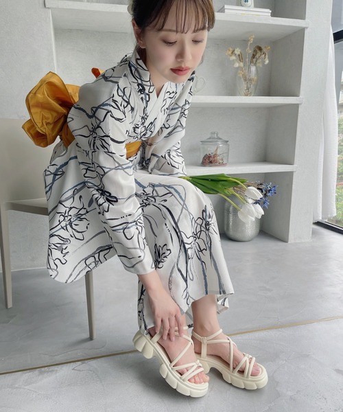 miniministore 「Miniministore」 フラットサンダル 24.5cm ブラック レディース - 画像 (7)