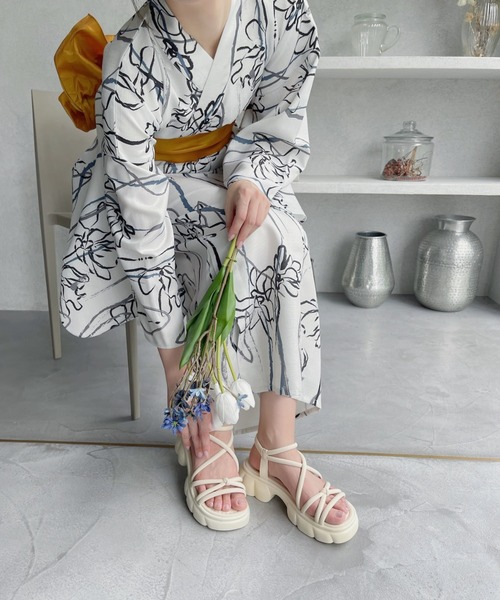 miniministore 「Miniministore」 フラットサンダル 24.5cm ブラック レディース - 画像 (8)