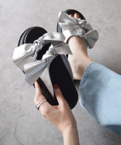 VIVIAN 「VIVIAN」 フラットサンダル L シルバー レディース