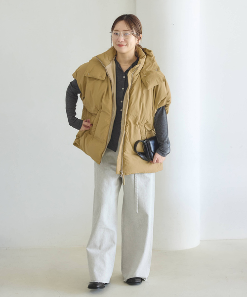 JOURNAL STANDARD ダウンベスト ベスト 「2025FW 新作」ドロストポンチョダウン レディース - 画像 (5)